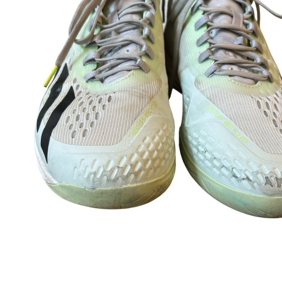 Adidas Adizero Cybersonic Shoes Pickleball Tennis Court Sneakers Size 11.5 Lime - Picture 5 of 10